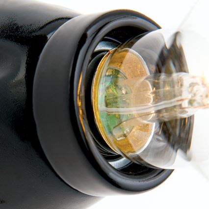 Vägglampa FROST 1xE27/60W/230V svart