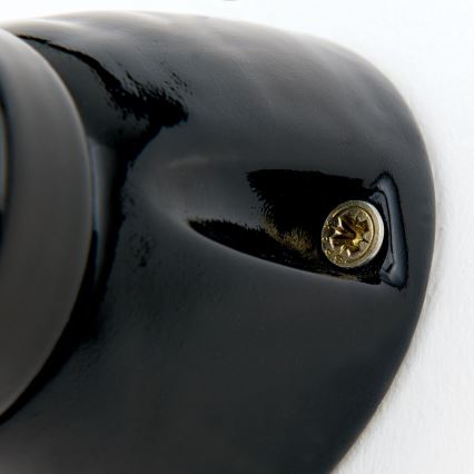 Vägglampa FROST 1xE27/60W/230V svart