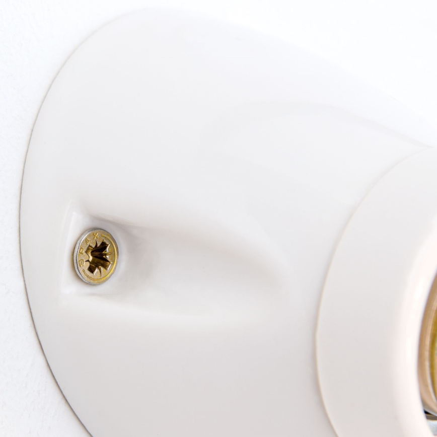 Vägglampa FROST 1xE27/60W/230V vit