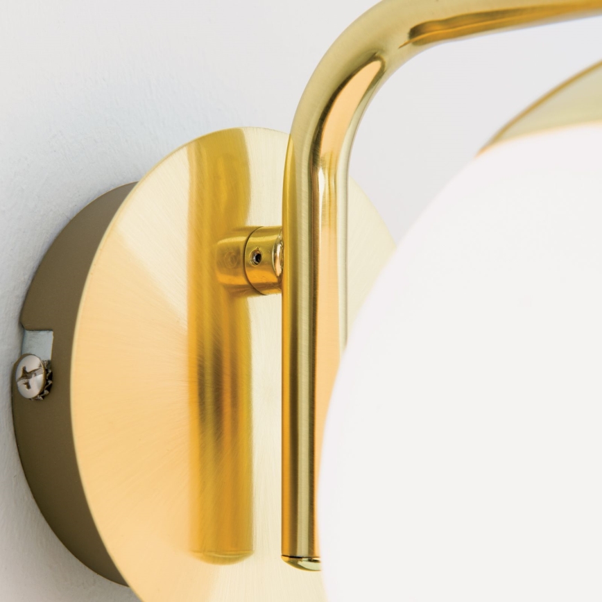 Vägglampa MADIS 1xE14/40W/230V guldfärgad