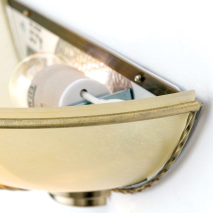 Vägglampa MAURO 1xE27/60W/230V brons