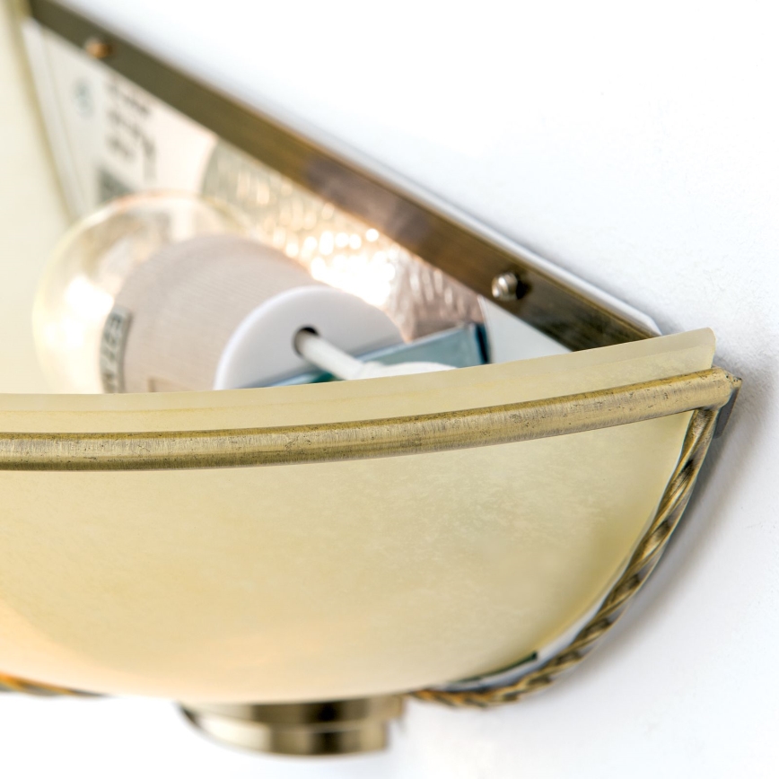 Vägglampa MAURO 1xE27/60W/230V brons