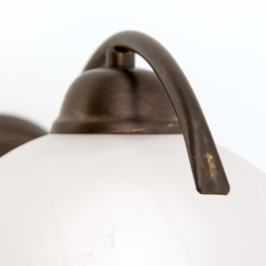 Vägglampa RULA 1xE27/40W/230V vit/brons
