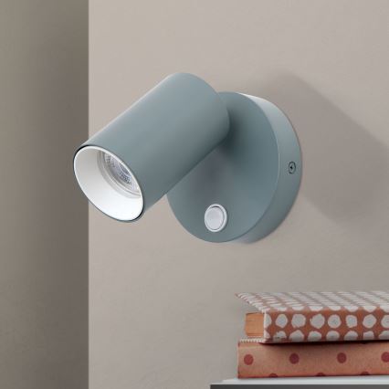 Väggspot PENN 1xGU10/13W/230V grå