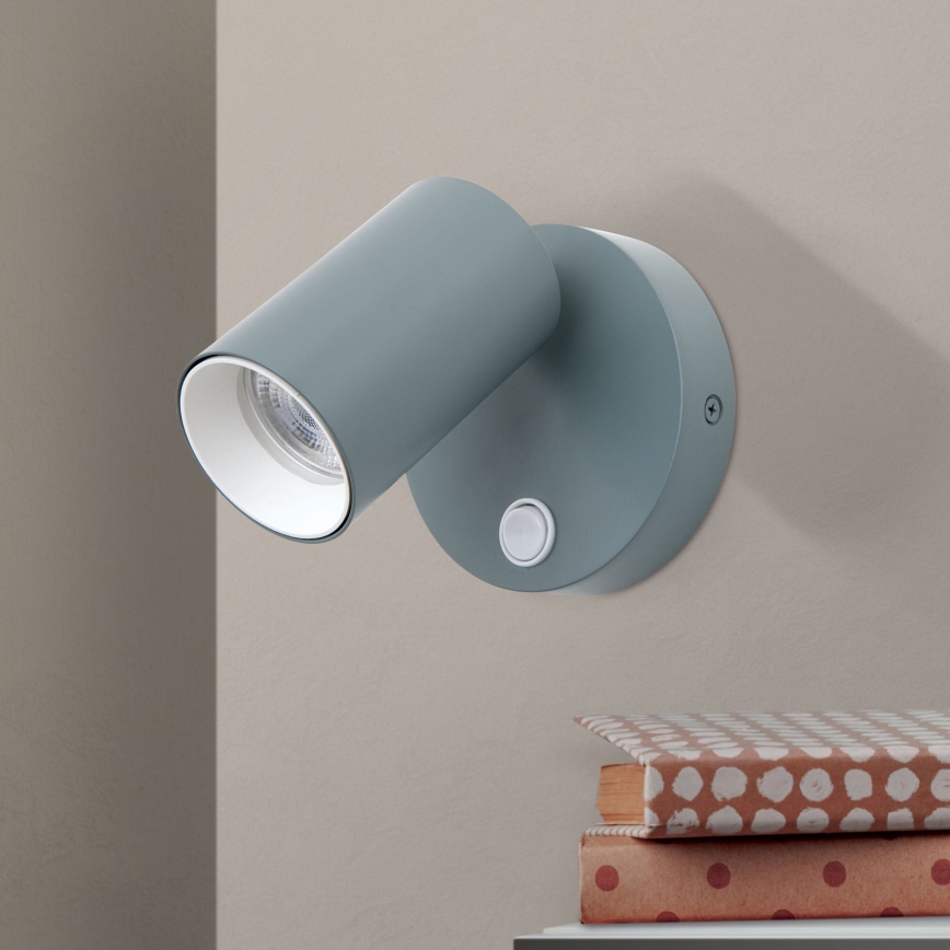 Väggspot PENN 1xGU10/13W/230V grå