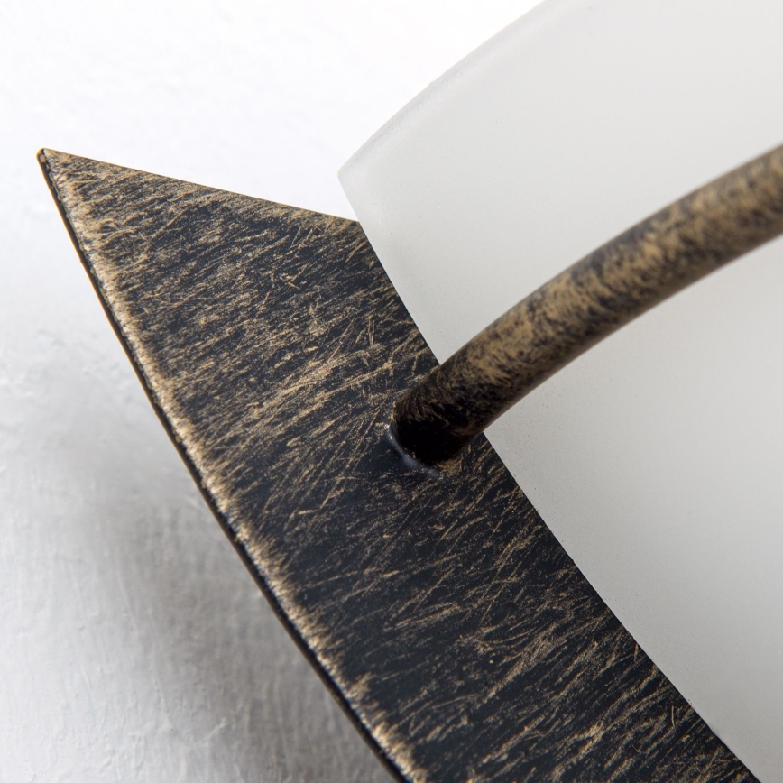 Vägglampa FLEUR 1xE14/60W/230V brons