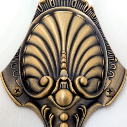 Vägglampa ROCCA 2xE27/60W/230V brons/vit