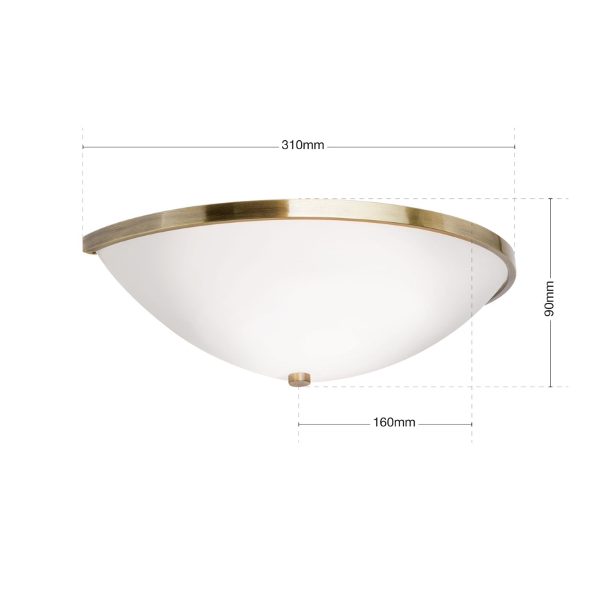 Vägglampa AIDA 1xE14/40W/230V brons/patina