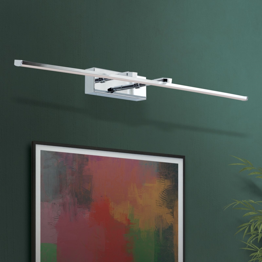 LED tavelbelysning PUBLIO LED/15W/230V 75 cm skinande krom