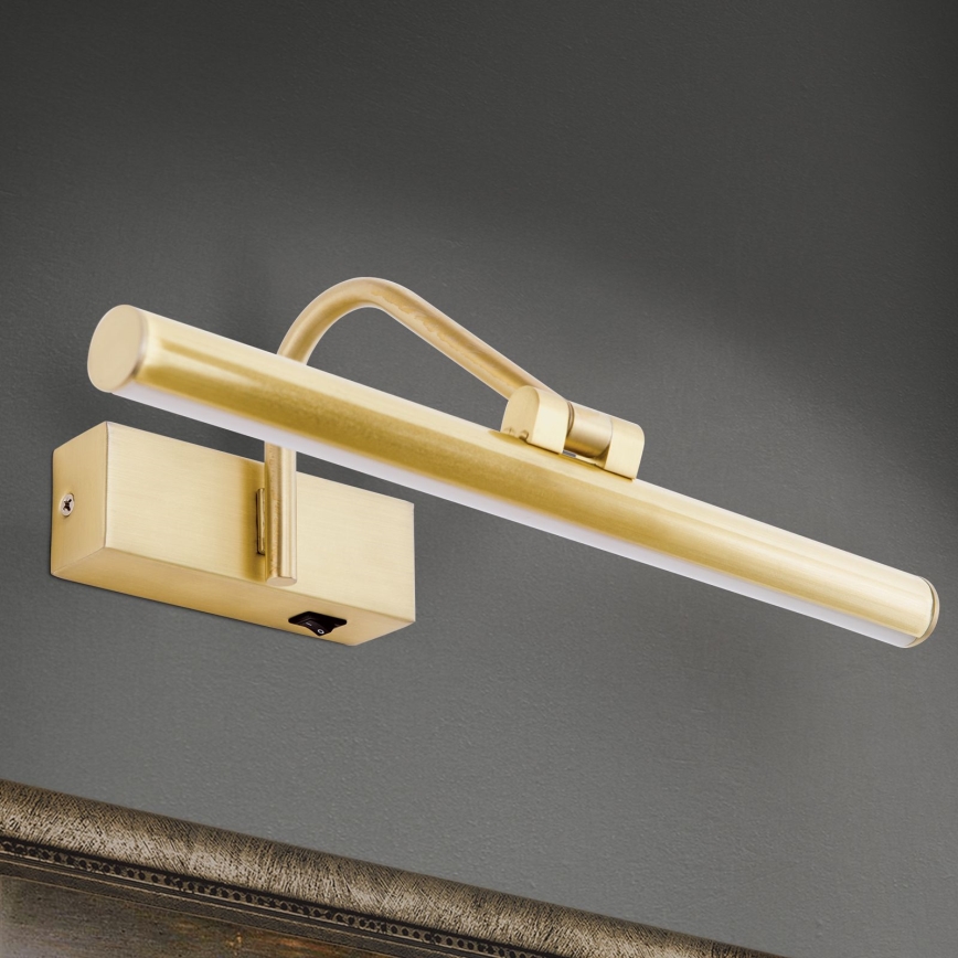 LED tavelbelysning PORTRAIT LED/6W/230V 30 cm guld