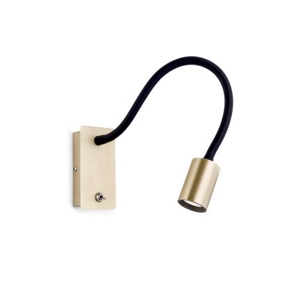 LED Flexibel vägg små lampor KURT LED/5W/230V guld