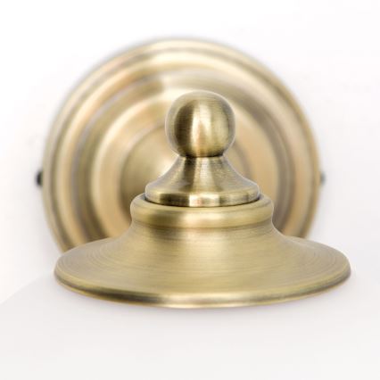 Vägglampa OLD LAMP 1xE27/40W/230V vit/mässing