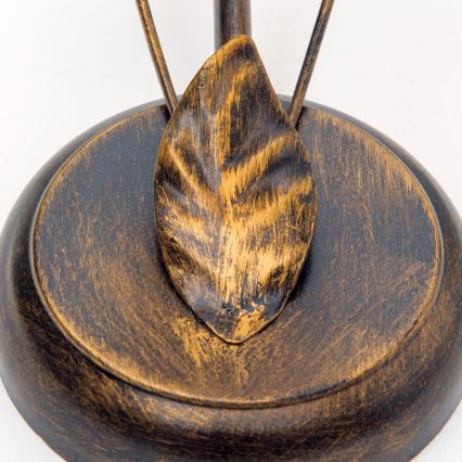 Vägglampa SISI 1xE14/40W/230V brons/patina