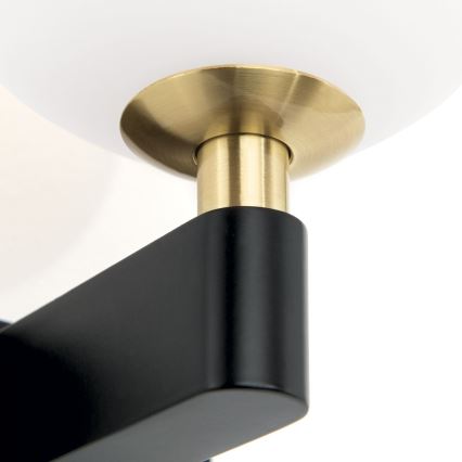 Vägglampa för badrum MARA 1xG9/20W/230V IP44 svart