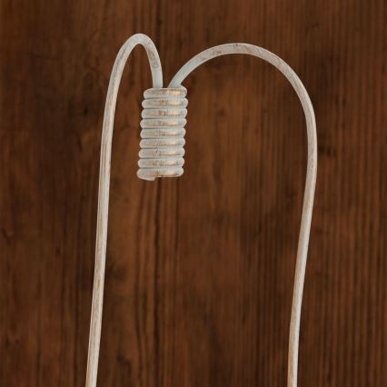 Vägglampa VELA 2xE14/40W/230V vit/guld/patina