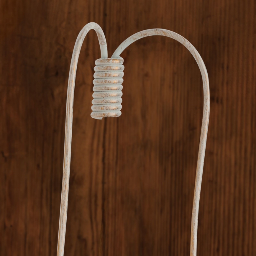 Vägglampa VELA 2xE14/40W/230V vit/guld/patina