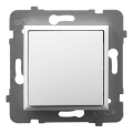Ospel - Enpolig ramlös strömbrytare nr 1/0 ARIA vit