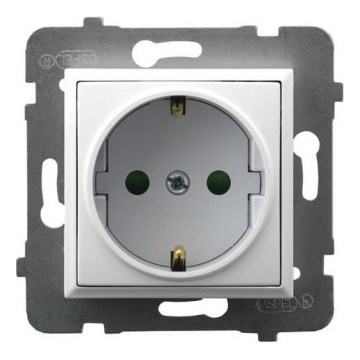 Ospel - Ramfritt Schuko-vägguttag ARIA 230 V, vitt