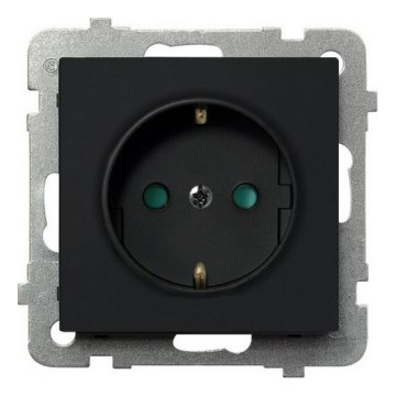 Ospel - Ramlöst vägguttag Schuko 230V SONATA svart