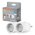 Osram - 2-pack smartplugg SMART+ MATTER SCHUKO 2300W/230V/10A Wi‑Fi vit
