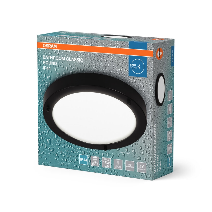 Osram - Badrumsplafond BATHROOM CLASSIC 1xE27/15W/230V Ø 31 cm IP44