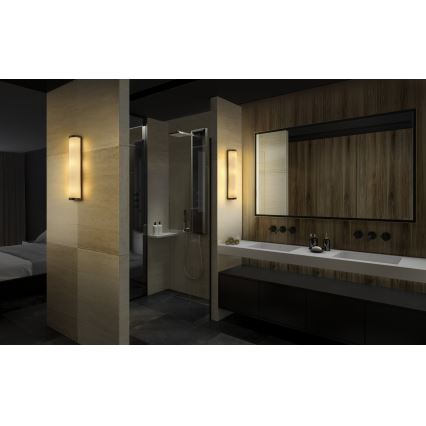 Osram - Badrumsvägglampa BATHROOM CLASSIC 3xE14/12W/230V IP44 svart