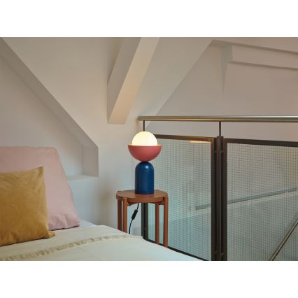 Osram - Bordslampa DECOR BOWL 1xE14/25W/230V blå/rosa