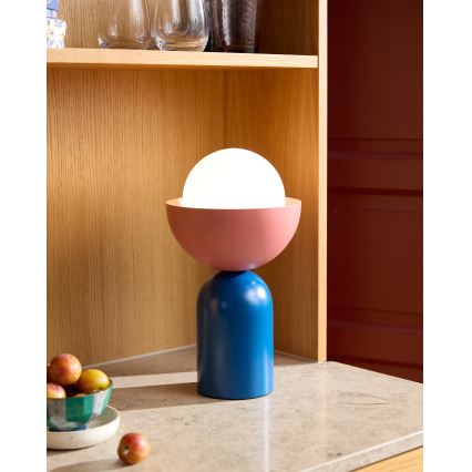 Osram - Bordslampa DECOR BOWL 1xE14/25W/230V blå/rosa