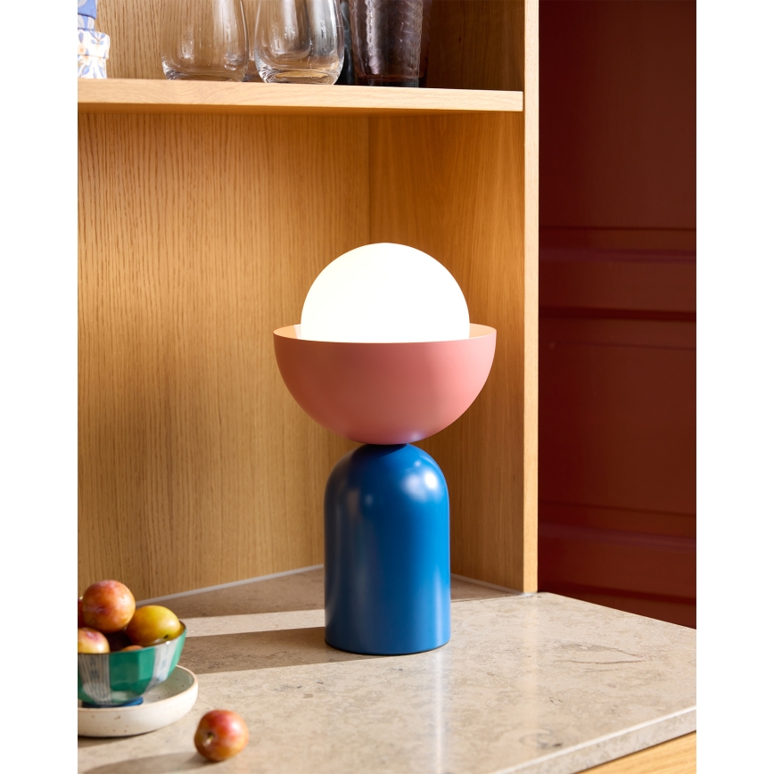 Osram - Bordslampa DECOR BOWL 1xE14/25W/230V blå/rosa