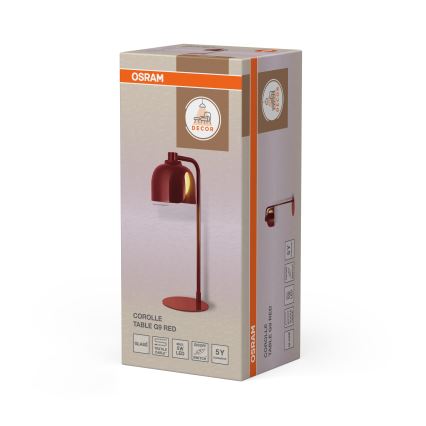Osram - Bordslampa DECOR COROLLE 1xG9/20W/230V röd