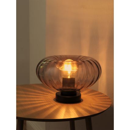 Osram - Bordslampa DECOR SMOKE 1xE27/12W/230V svart/rökgrå