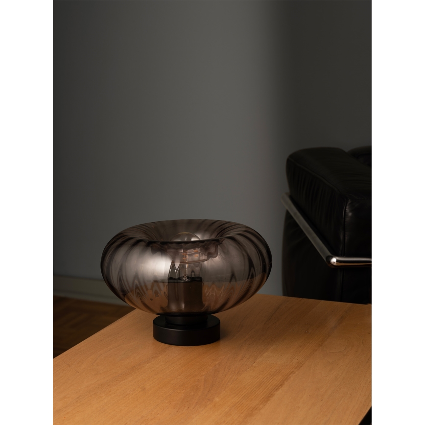 Osram - Bordslampa DECOR SMOKE 1xE27/12W/230V svart/rökgrå