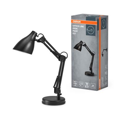 Osram - Bordslampa DESK LINE 1xE27/11W/230V svart