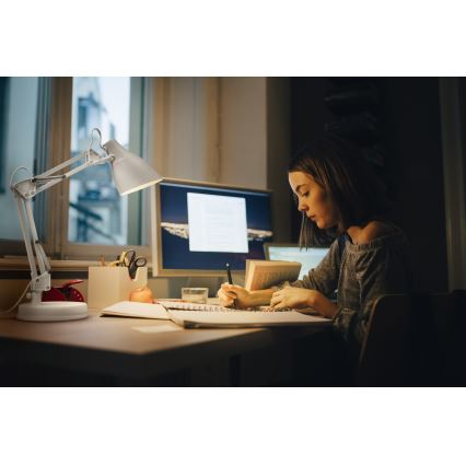 Osram - Bordslampa DESK LINE 1xE27/11W/230V vit