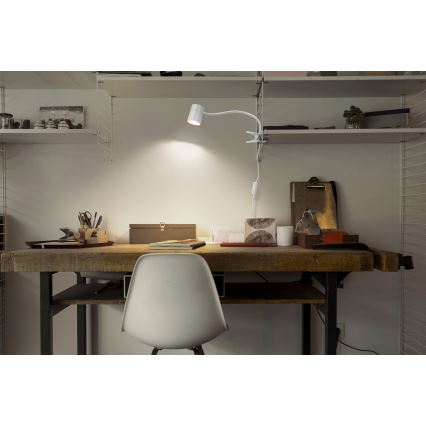 Osram - Bordslampa med klämma DESK LINE 1xGU10/9W/230V vit