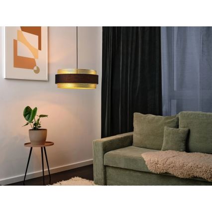 Osram - DECOR HORNET pendel med kabel 3x E27/10 W/230 V Ø 50 cm svart/guld