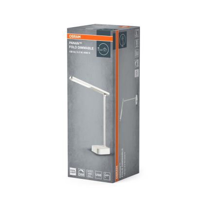 Osram - Dimbar beröringsstyrd bordslampa PANAN LED/5,2W/5V 1200 mAh CRI 90