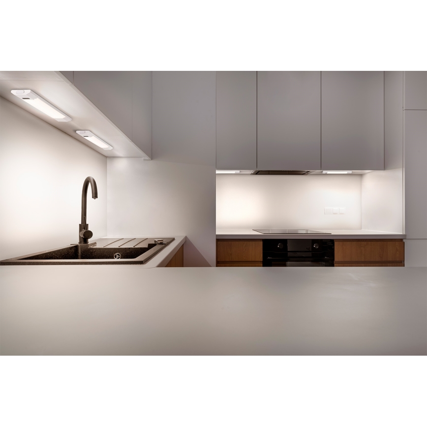 Osram - LED dimbar undermonterad armatur med rörelsesensor LINEAR EDGE LED/4W/230V 3000/4000/6500K 30 cm vit