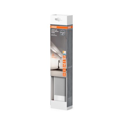 Osram - LED dimbar undermonterad armatur med rörelsesensor LINEAR EDGE LED/4W/230V 3000/4000/6500K 30 cm vit