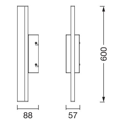 Osram - ORBIS MIRROR LED/10W/230V 60 cm 3000/4000K IP44, dimbar touchstyrd belysning för badrumsspegel, beige