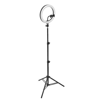 Osram - Dimbar LED-lampa med stativ och hållare för vloggning LED/6W/USB 210 mAh