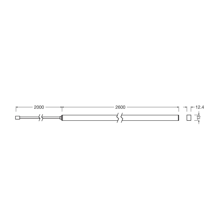 Osram - dimbar LED-remsa FLEX ACOUSTIC 2,6m LED/29W/230V + fjärrkontroll