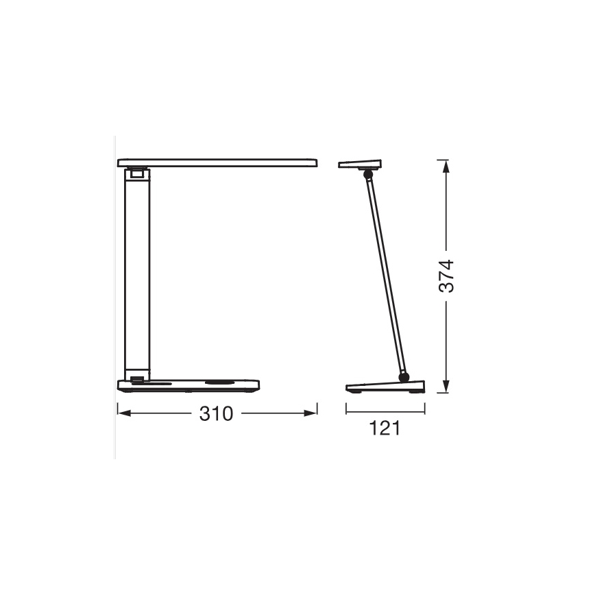 Osram - Dimmbar LED-skrivbordslampa OFFICE LINE LED/17W/230V 3000/4000/6500K vit