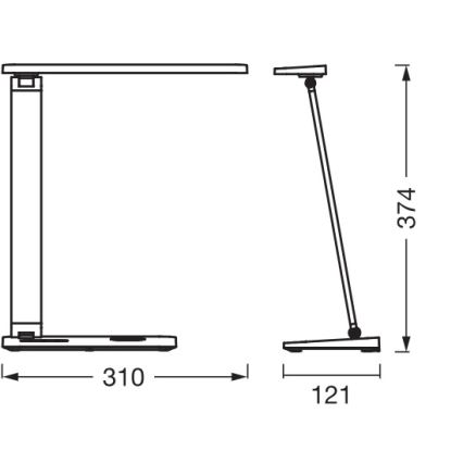 Osram - LED-dimmbar skrivbordslampa OFFICE LINE LED/7W/230V 3000/4000/6500K svart
