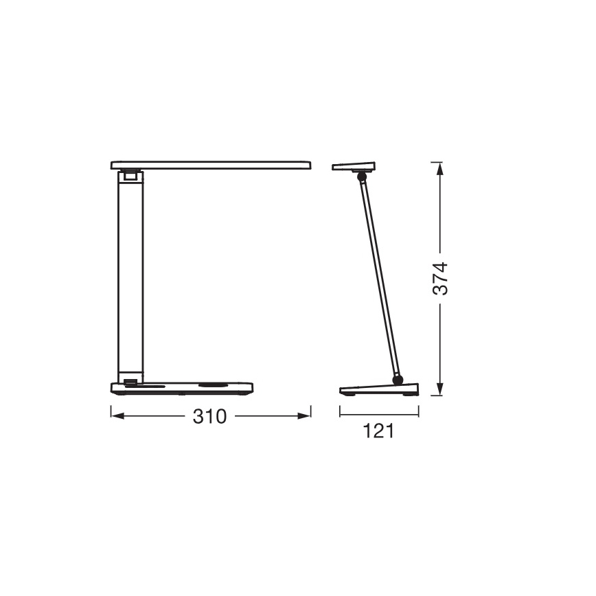 Osram - LED-dimmbar skrivbordslampa OFFICE LINE LED/7W/230V 3000/4000/6500K svart