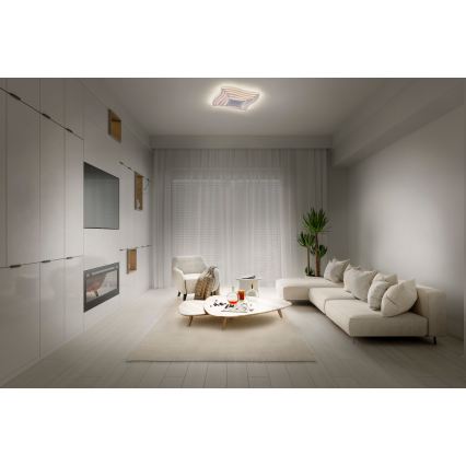 Osram - LED-dimmbar taklampa ORBIS WAVES LED/30W/230V 2600-6000K 40x40 cm vit + fjärrkontroll