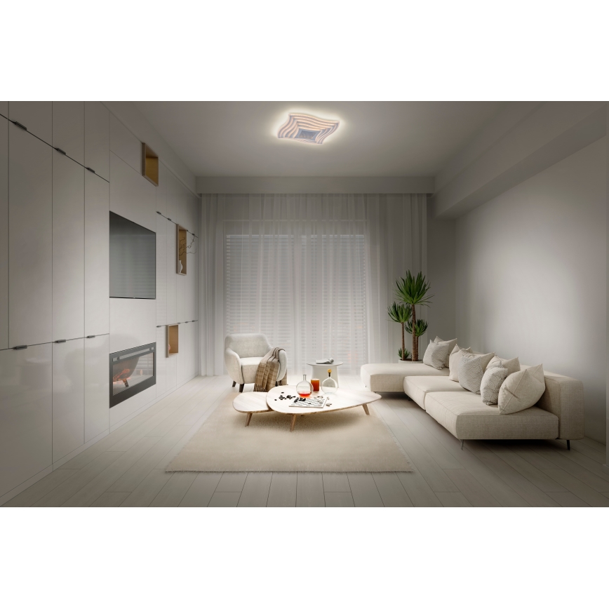 Osram - LED-dimmbar taklampa ORBIS WAVES LED/30W/230V 2600-6000K 40x40 cm vit + fjärrkontroll