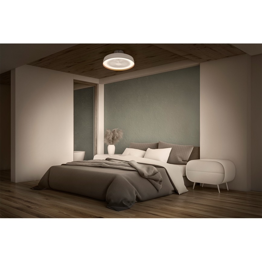 Osram - dimbar LED-takfläkt 49W/230V 2700-6500K vit/guld + fjärrkontroll