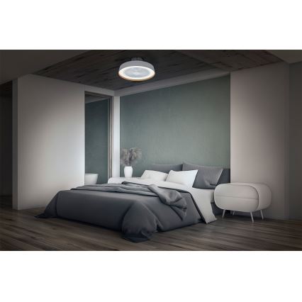 Osram - dimbar LED-takfläkt 49W/230V 2700-6500K vit/guld + fjärrkontroll
