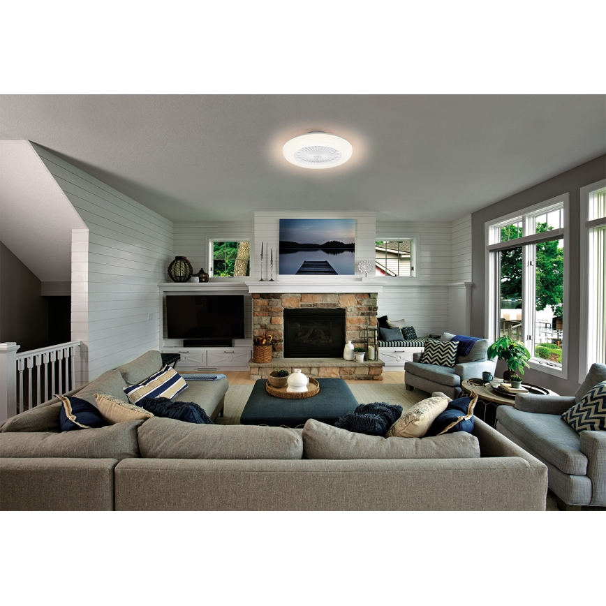 Osram - Dimbart LED-takarmatur med fläkt SMART+ LED/75W/230V 3000-6500K Wi-Fi + fjärrkontroll